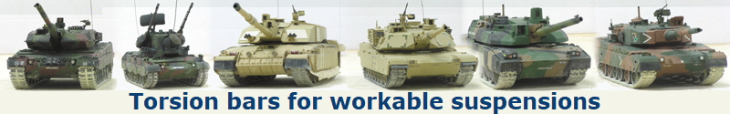 Torsion bars for workable suspensions