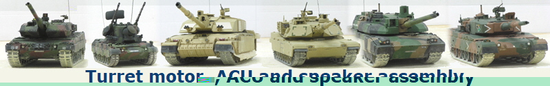 Turret motor, ACU and speaker assembly