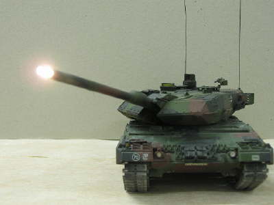 Main gun firing
